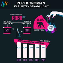 Pertumbuhan Ekonomi Kabupaten Sekadau 2017